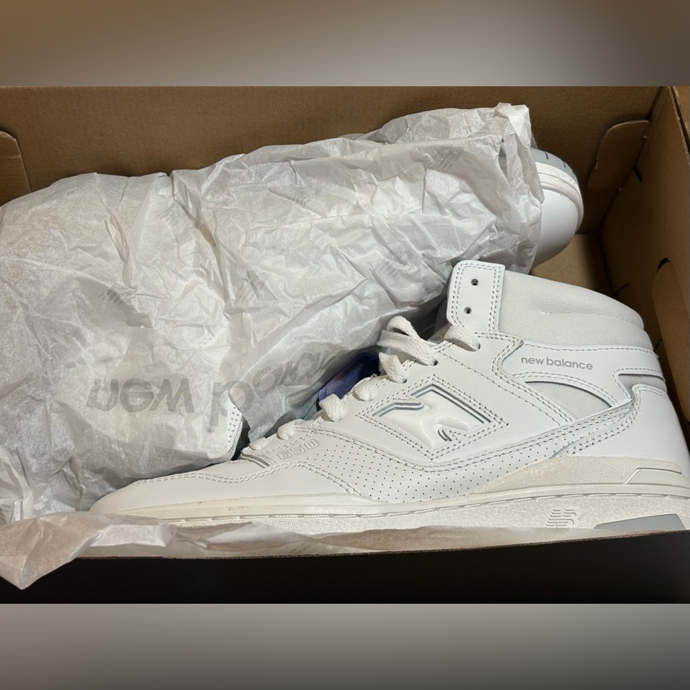 New Balance 650 Leather Shoes Men’s High top sneakers BB650RWW size 8.5 9 10.5 - Picture 6 of 9